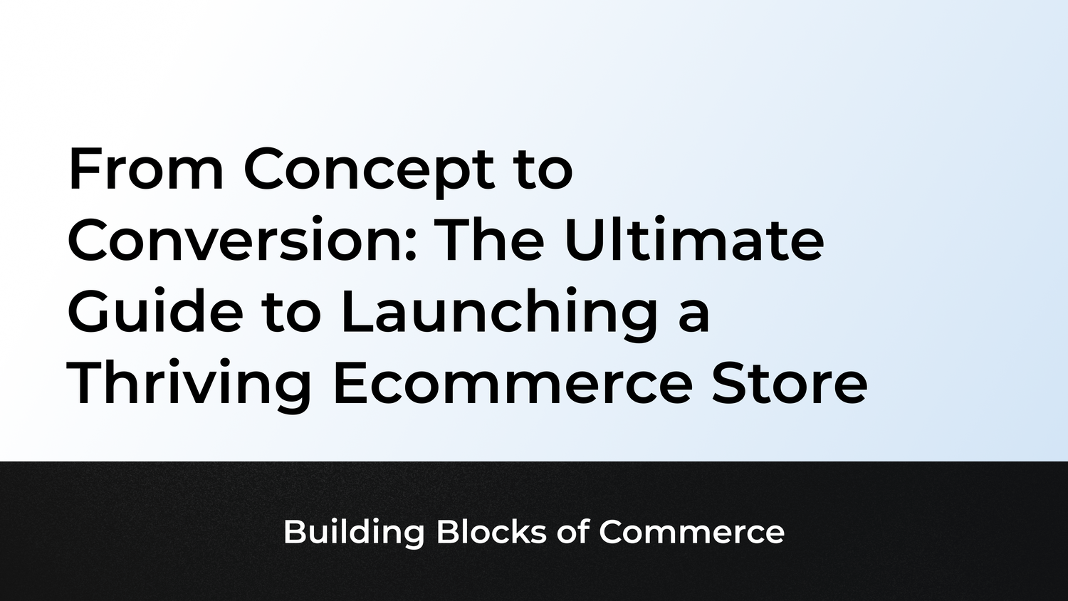 From Concept to Conversion: The Ultimate Guide to Launching a Thriving Ecommerce Store