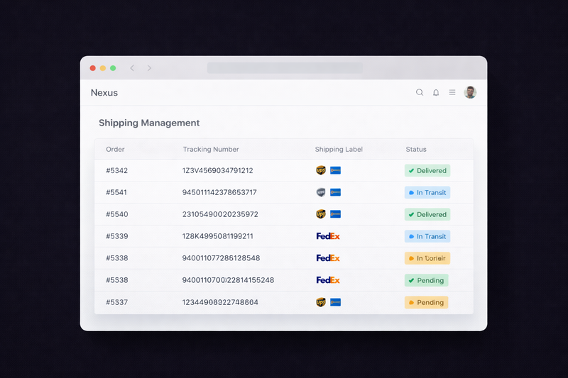Feature illustration for End-to-End Shipping & Fulfillment