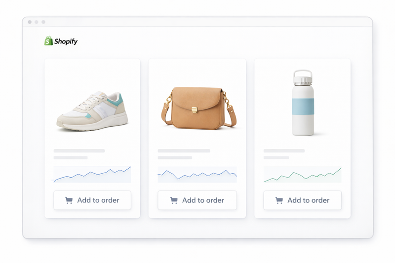 Feature illustration for One-click upsells at checkout